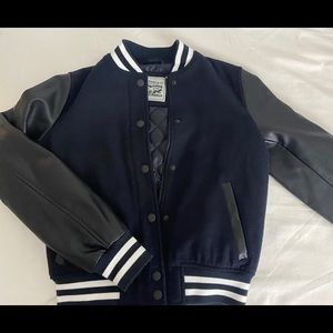 Levis leather + suede varisty jacket XS